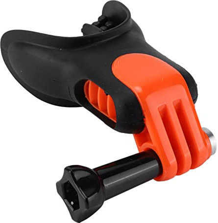 Dpofirs Mouth Mount for Action Camera, Mouth Mount Universal Ergonomic Surfing Bite Mouthpiece Holder Adapter for Action Camera
