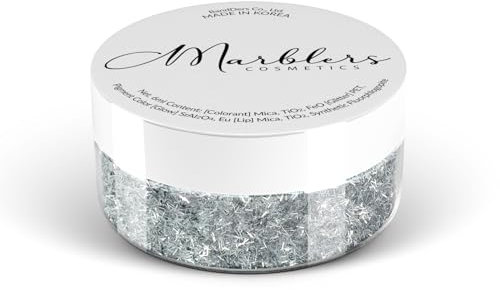MARBLERS Cosmetic Grade Chunky Shape Glitter [Thin Line] 0.11oz (3g) | Flake | Non-Toxic | Vegan | Cruelty-Free | Eyeshadow, Nail Polish, Nail Art | Festival, Rave & Party Makeup | Body & Face