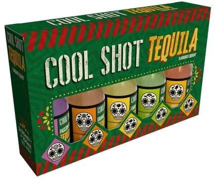Cool Shot Tequila 5x20ml Passion Fruit, Orange, Lemon, Lime, Mango | Perfect for Christmas, Stocking Fillers, Gifts, Parties and Celebrations