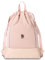 AUDETIC Turnbeutel Damen & Herren Rosa - Fit - Sportbeutel für Alltag, Festival, Sport - Rucksack Beutel mit Kordelzug und verstellbaren Schulterträgern - Wasserabweisend