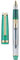Jinhao 82 Acrylic Fountain Pen, Iridium Fine Nib with Ink Converter, Vintage Mint Green & Transparent Color Classic Design Smooth Writing Pen (Gold Trim)