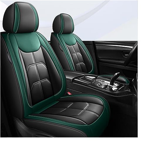 TARCIN Sitzbezüge Universal Auto Sitzbezug Für Jeep Für Compass Für Grand Für Cherokee Für Commander Für Wrangler Für JK Auto Innen Alle Auto Modell Einzelsitzbezug (Farbe : A Bk Green 5 Seat)