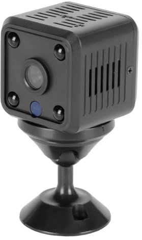 Mini Cámara IP Compacta, 1080P HD Inalámbrica WiFi para Exteriores, ángulo de Visión de 155 ° con Detección Nocturna y de Movimiento para Seguridad en el Hogar
