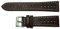 AIMVALUE Uhrenarmband echt Leder Rallye Racing Vintage Grün Blau Dunkelbraun Braun Herren 18mm 19mm 20mm 21mm 22mm perforiert, 19mm