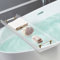 Badewannentablett, Bade- und Betttablett for 1 oder 2 Personen, luxuriöses Badewannen-Caddy-Tablett, klares Acryl-Badewannen-Caddy-Tablett mit goldenen Griffen, Zubehör for Badewannentisch, Caddy-Tabl
