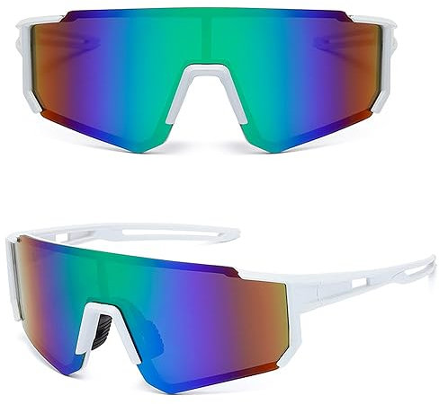 MUSELK Sport Sonnenbrille Herren Damen Fahrradbrille Sunglasses Polarisierte Sonnenbrille für Outdooraktivitäten MTB Rennrad Radfahren Biking Ski Sonnenbrille mit UV400