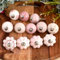 Craft Trade Dresser Knobs for Cabinets and Drawers - Assorted Ceramic Pull Handle for Kitchen Cupboard Wardrobe Decorative Furniture Hardware - Pink - Pack of 30