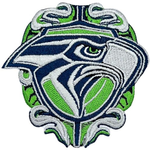 Siam Accs Rugby-Fans, Seattle-Logo, Stickerei, American Football-Fan, Lieblings-Team, zum Aufbügeln oder Aufnähen, bestickter Aufnäher für Kleidung, Rucksäcke, Jeans, Motorrad, zum Aufnähen auf