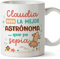 MUGFFINS Tazas Personalizadas para ASTRÓNOMA mujer - En Español - Mejor que yo Sepia - 11 oz / 330 ml - Regalo Personalizable original y divertido