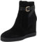 Geox D Elidea Wedge A, Stivale alla Caviglia Donna, Nero, 37 EU