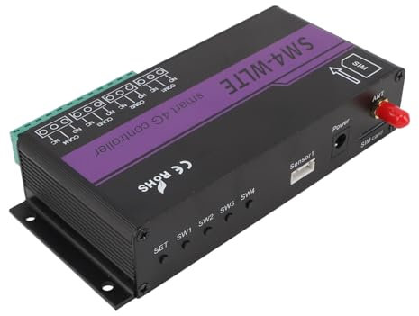 4G GSM Fernbedienung Relais Schalter Temperatur Luftfeuchtigkeit Alarm Controller EU Stecker