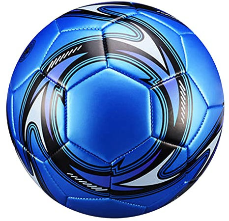 Happysnow Professioneller Fuß Ball GrößE 5 Offizieller FußBall Training Ball Wettbewerb Draussen FußBall Blau