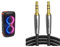 JBL PartyBox 110 in Schwarz – Trag- und rollbarer Bluetooth Party-Lautsprecher & UGREEN 3,5mm Klinke auf Klinke Aux Kabel Stereo Audio Klinkenkabel für Autoradio