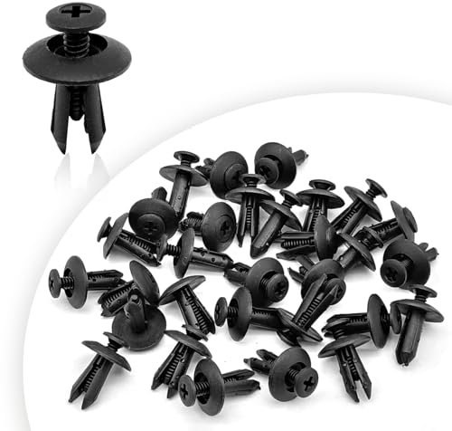 30 Stück Spritzschutznieten-Schutzblech-Halterungs-Clips, kompatibel mit Chrysler Ford Edge Explorer Flex Mustang Dodge Charger Ram Ersatz für W706092-S300 6508197-AA