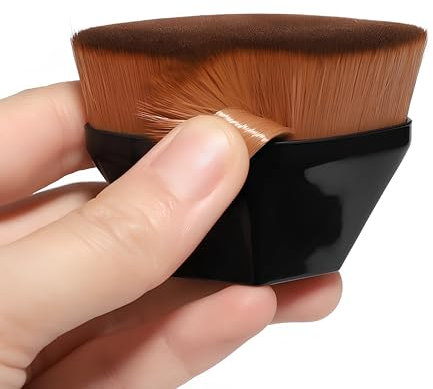 Foundation Pinsel für Make-up - Professioneller Kabuki, Bronzer, Körper, Kontur und Rouge Pinsel - Weiches Make Up für Gesicht und Körper Blending - Vegane Borsten für glatte, gleichmäßige Anwendung