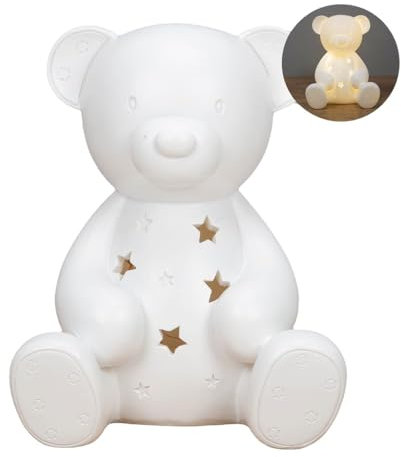 Schlummerlicht Teddy, Bärchen Nachtlicht mit LED, Schlummerlicht, Bärchen Nachttischlampe fürs Kinderzimmer