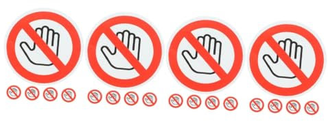 STOBOK 20blätter Warnschild Nicht Berühren Sicherheitsaufkleber Für Maschinen Und Geräte Effektive Warnung Unfallverhütung Hochwertiges Reißfestes Material Für Und Fabriken