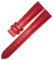 RTRCAGAKM 14 16 18 mm rotes Uhrenarmband for Damen, passend for Tissot 1853 T050 T099, Uhrenarmbänder mit silberner Schmetterlings-Faltschließe, Damengürtel(Red-2 No Clasp,16mm)
