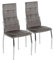 MEBEL ELITE - Esszimmer Stühle in Velourstoff 2er Set - Esszimmerstühle Grau 101 x 46 x 48 [cm] - Küchenstühle Modern - Weiche Esstischstühle - Stabile Essstühle, leicht zu reinigen
