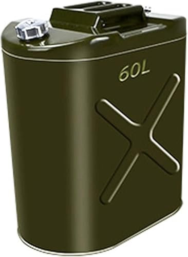 RRHCW Bidon pour Carburant en Métal 10L-60L, Bidon De Carburant pour Bateau, Bidon Étanche Carré en Métal pour Essence avec Bec Verseur, Accessoire D'automobiles-60L