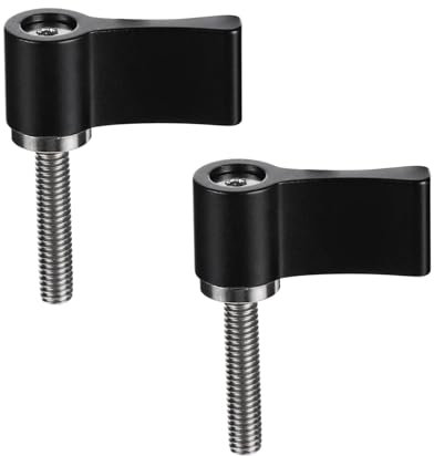 BUGUUYO 7-förmiger Verriegelungsgriff L-förmige Griffschrauben aus Aluminiumlegierung 2 Stück Verstellbar und Einfach zu Bedienen für Präzise Befestigung