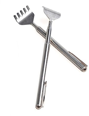 Ipetboom 2piezas Rascador De Espalda Extensible Inoxidable Unidades Duradero y