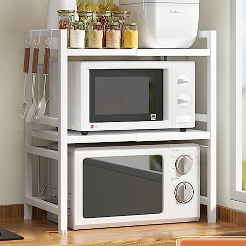 Verstellbarer Mikrowellenständer mit Befestigungsset für moderne Küche, Dekoration, Küchenregal für Mikrowelle
