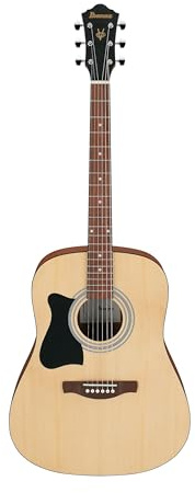 IBANEZ Jampack Akustikgitarren-Set 6-String Lefty - Open Pore Natural + Gigbag, Gurt, Stimmgerät & Plektren