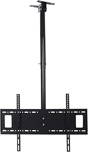 KCGCIHMS Mesa de TV, Soporte de Techo multifunción para TV, Soporte de TV Ajustable con inclinación y Giro, para televisores de Pantalla Plana LCD de 37 a 65 y televisores curvos, Apto pa