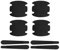 LINGNEIO 8 Stück Car Door Handle Protective Film, für Opel Astra H K J G Car Door Handles Sticker Protect Against Scratches,A