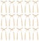 sourcing map 20 Pcs Bow Cake Toppers, 3x5.7 Inch Bow Cupcake Toppers Satin Bowknot Bow Party Decorations for Cake Dessert Craft DIY Decorating Wedding Birthday Party, Champagne