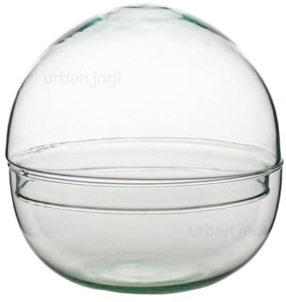 urbanjngl.com - Terrarium Flasche 'Dome' – Zweiteiliges Rundglas – Geschlossenes Terrarium Ø 20 cm ↑ 20 cm