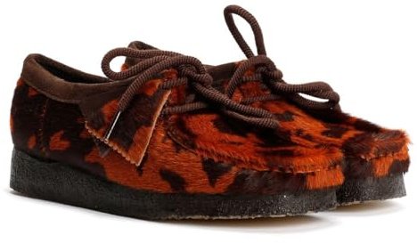 Clarks Originals Wallabee Women's Brown Cow Print Shoes - UK 6