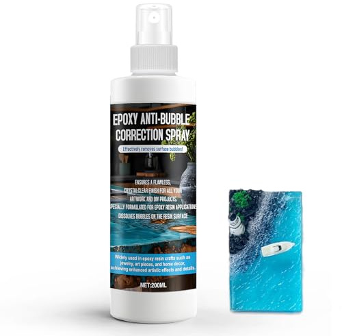 Spray Corrector de Resina Epoxi Anti Burbujas, 200ml | Resina Epoxi Corrector de Burbujas, Anti Burbujas, Removedor de Accesorio para Resina Art & River Table