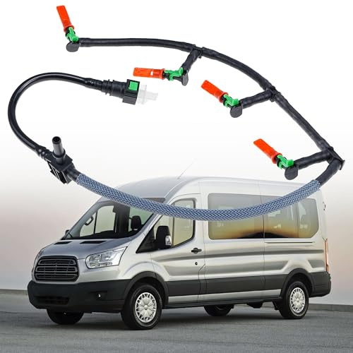 LEVANLIGHT 2.2 TDCi Diesel Fuel Injector Leak Off Return Pipe Kit, Replacement for Ford Transit Mk7 Mk8 Custom Fi at Duc ATO Peugeot Box er Citro en Rel ay Replace# BK2Q9K022AE 1761934