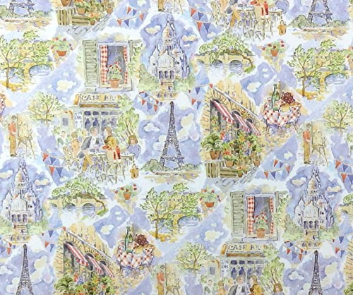 Melody Jane Dolls House 'April in Paris' Miniature Print 1:12 Scale Scene Wallpaper
