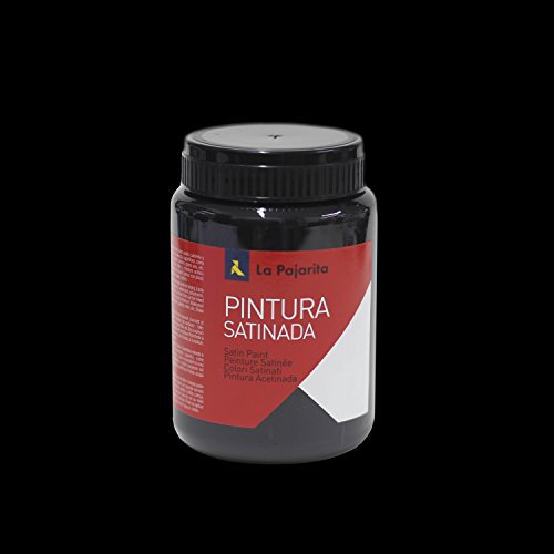 La Pajarita 110613 Pintura para Decoración y DIY, Satinada, 1, Negro