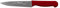 Starrett Professional Stainless Steel Chefs Kitchen Knives - Narrow Triangular Profile - 6-inch (150mm) - Red Handle