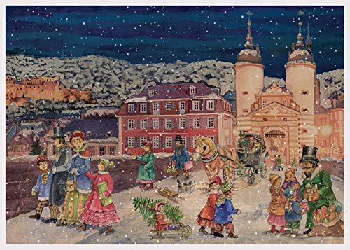 Adventskalender/Weihnachtskalender mit Bildern und Glimmer für Kinder und Erwachsene Heidelberg