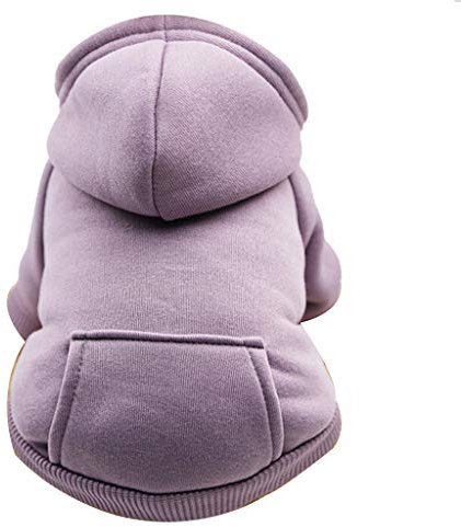 Yowablo Hund Pullover, Hundepullover, Haustier Sweater, Sweatshirt, Hunde Pullover, Kleidung, Hundebekleidung, Hundepullover, Baumwolle Sweatshirt für Welpen große Hunde (M,1- Lila)