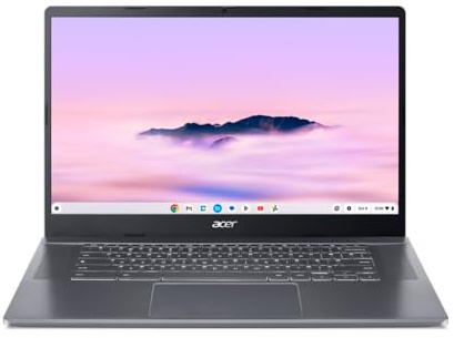 acer Chromebook Plus 515 I PC Portable 15.6 FHD I Intel Core i3 I 8Go RAM I 128Go SSD/UFS I Chrome OS I Wi-FI 6e I Gris Acier I CB515-2H