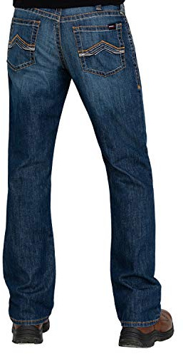 ARIAT Men's Flame Resistant M4 Relaxed Stretch DuraLight Jett Boot Cut Jean