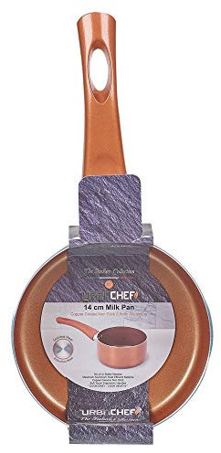 URBN-CHEF F Ensemble de casseroles en céramique et cuivre pour induction (14 cm)