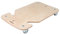 Pedalo® Rollbrett Safety I Holz-Rollbrett I Gleit-Rollbrett I Sport-Rollbrett I Kinder-Rollbrett (Natur)