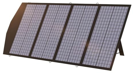 ALLPOWERS Chargeur de panneau solaire portable 120 W pour ordinateur portable, panneau solaire pliable IP66 avec sortie MC-4, CC et USB, pour générateur solaire, banque d'alimentation, batterie de