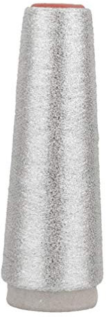 YARNOW Beilaufgarn Stricken Overlockgarn Nähgarn Silber Stickgarn Polyester Basteln Garn Metallic Garn Thread für Stickereien Nähmaschine Kreuzstich Hanhnähen 3500 Meter 150D Garn Schimmernd Silber