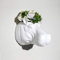 ChengBeautiful Wandvase Kreative Harzvase Wandmontierte Vase Simulation Tier Rhinoceros Hippo Tierkopf Blumentopf (Farbe : Hippo, Size : Small)