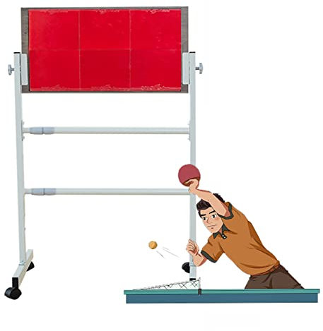 LLAA Tischtennis Rebound Tafel Drinnen Draußen Ping-Pong-Tisch-Rebound-Board, Freistehend Tischtennis Return Board Rebounder, Selbsttrainingsgeräte