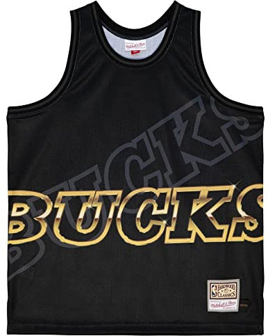 M&N Big Face 4.0 Fashion Tank Jersey Milwaukee Bucks - XL