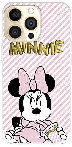 Schutzhülle für iPhone 14 Pro, offizielle Disney-Klassiker, Minnie Cold Balloon zum Schutz Ihres Handys, flexible Silikonhülle mit offizieller Disney-Lizenz
